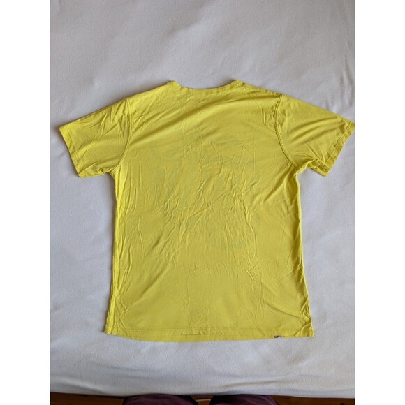 Ocean Pacific OP T-Shirt Mens Medium Reversible Vintage Y2K Graphic Tee Yellow - Picture 2 of 11